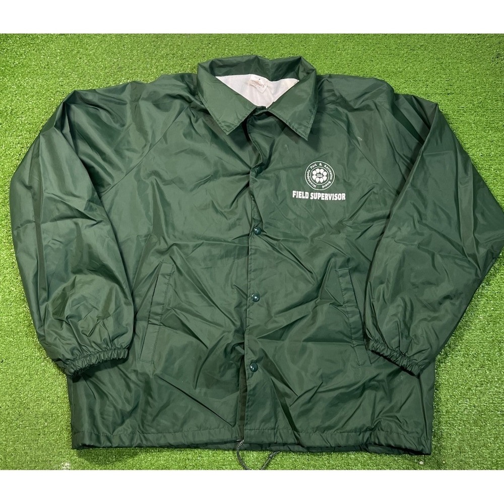vintage minneapolis government employee jacket XL USA Parks & Rec Windbreaker